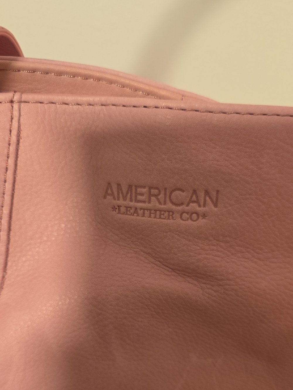 American Leather ComapanyPink Leather Shoulder Bag with Top Handle - Picture 2 of 8